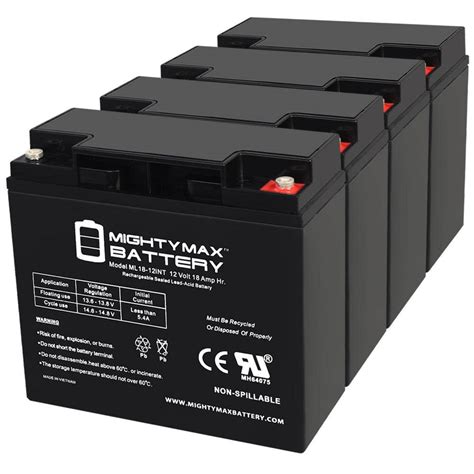 MIGHTY MAX BATTERY 12V 18AH SLA INT Replacement Battery For Np18 12