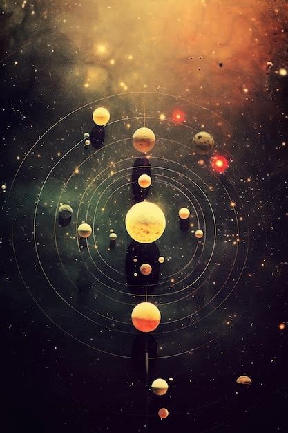 Una Representaci N Art Stica Del Sistema Solar Con Rbitas Y Planetas