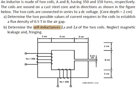 Solved An Inductor Is Made Of Two Coils A And B Having And