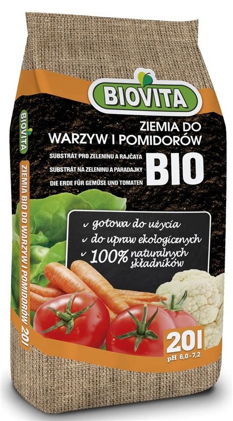 Biovita Ziemia Bio Do Warzyw I Pomidor W L Cena