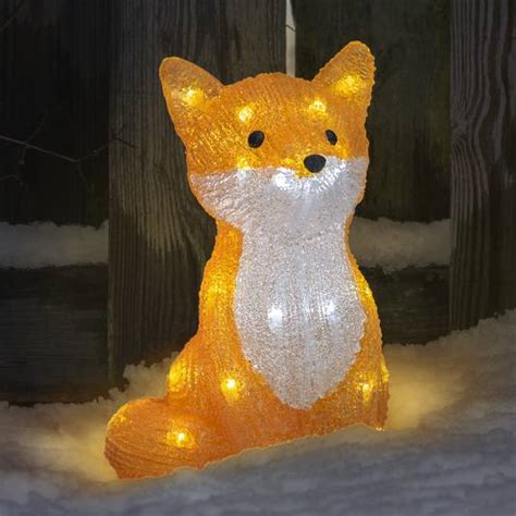 Figurine Lumineuse Led Renard Pour L Ext Rieur Figurines De No L D