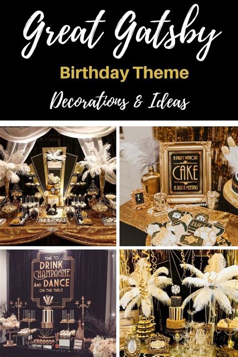 Great Gatsby Party Decorations Theme Diy Ideas For A Great Gatsby Birthday Gatsby Party