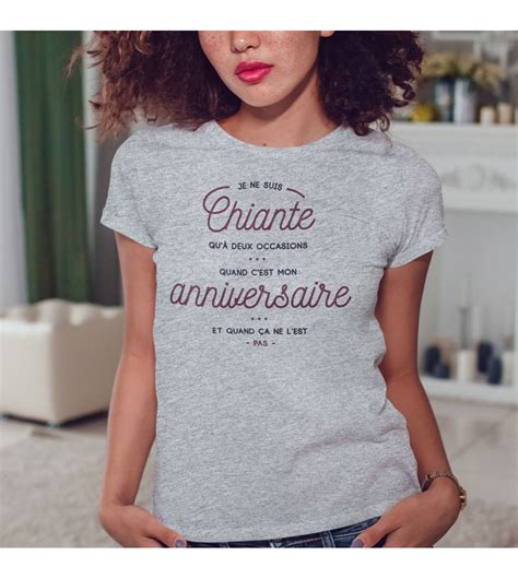 T Shirt Femme Je Suis Chiante