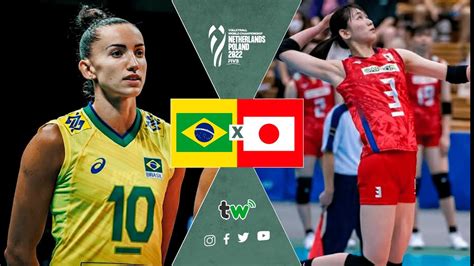 Brasil x Japão AO VIVO Mundial Feminino de Vôlei Quartas de Final