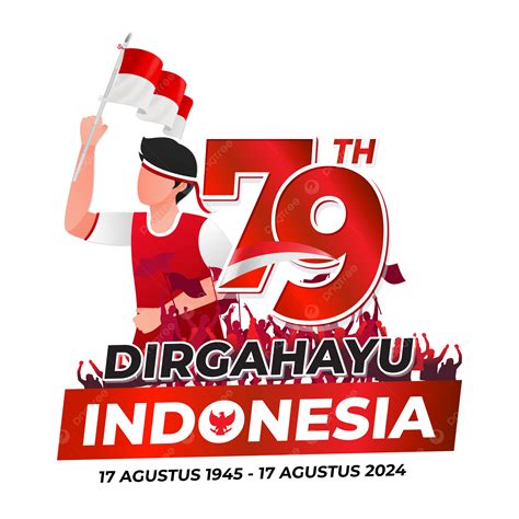 Selamat Hari Kemerdekaan Indonesia Dengan Logo Pondok Ri Vektor