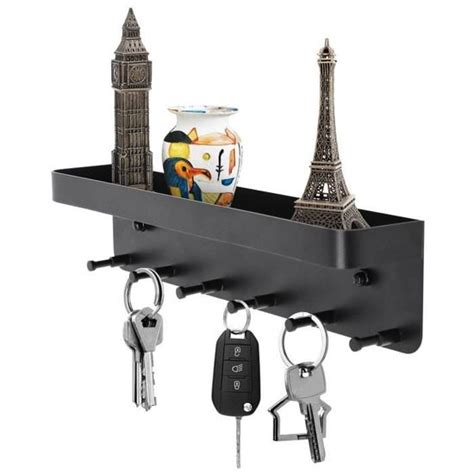 Joejis Porte Clef Mural Avec Tag Re Et Crochets Cl S Cdiscount