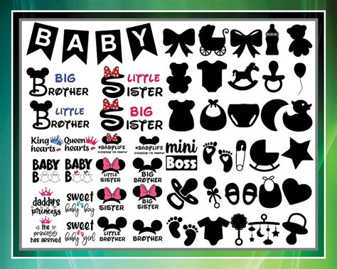 Bundle 100 Baby Svg Baby Onesie Svg Baby Shower Svg Baby Cut File