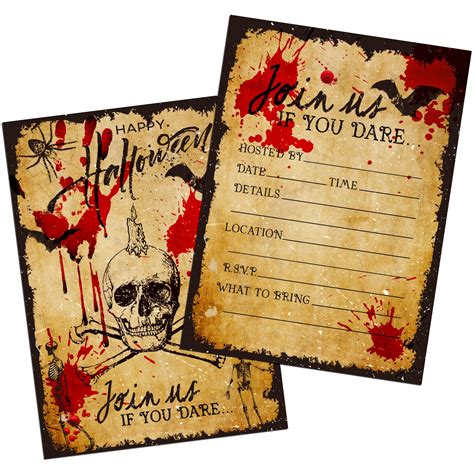 Unique Halloween Party Invitations