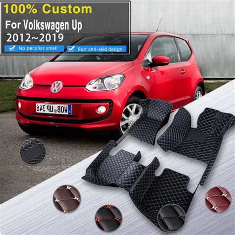 Car Floor Mat For VW Volkswagen Up 2012 2019 Waterproof Tapete