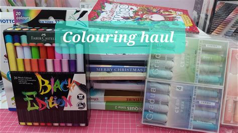 Colouring Books Supplies Haul Too Early For Christmas Colouring