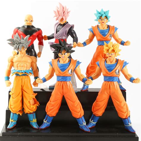 Dragon Ball Super 6pcs Action Figure Saiyan Goku Vegeta Gogeta Pvc