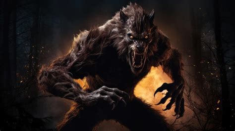 Premium Photo | Transformation horror werewolf