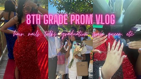 8th Grade Prom GRWM Vlog Hair Nails Makeup Talks Etc YouTube