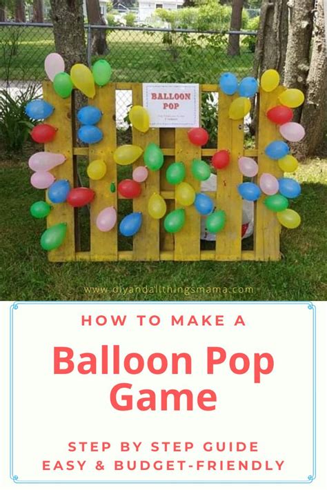 Diy Balloon Pop Game Easy Budget Friendly Diy Carnival Game Diy