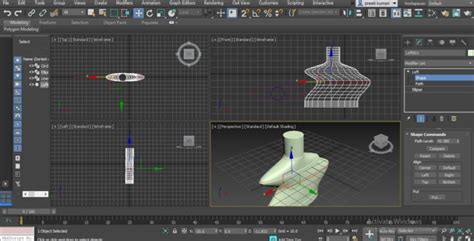 Ds Max Loft Creating D Shapes Using Loft Command In Ds Max