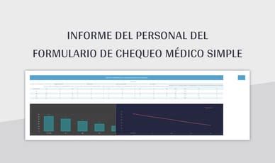 Plantilla De Excel Informe Del Personal Del Formulario De Chequeo