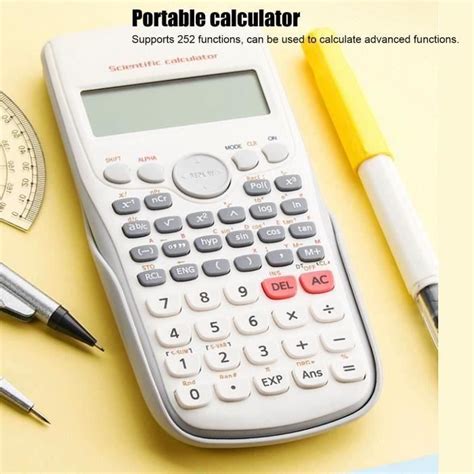 TH Mini calculatrice scientifique numérique multifonction portable les