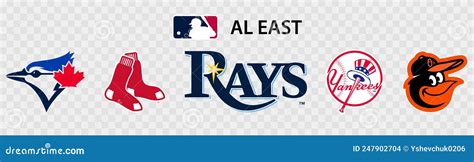 Major League Baseball MLB. American League AL. Al East Editorial Stock ...