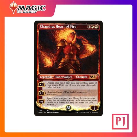 MTG Chandra Heart Of Fire Showcase M21 RED MYTHIC NORMAL