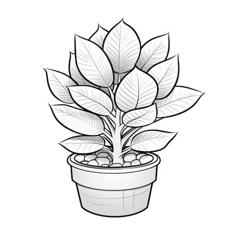 simple plant drawing children pictures