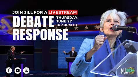 Jill Stein Live Debate Response - Jill Stein 2024