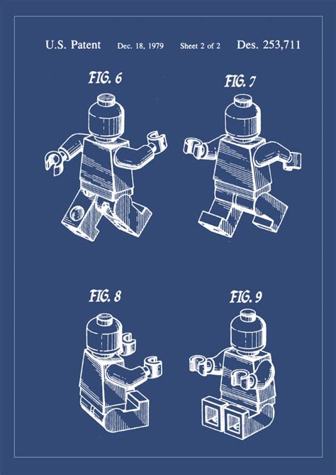 Lego Brick Patent Poster Posterland