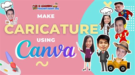 MAKE CARICATURE USING CANVA - YouTube