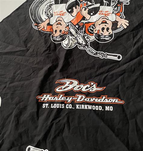 Doc S Harley Davidson Motorcycles Black Bandana X Kirkwood Mo