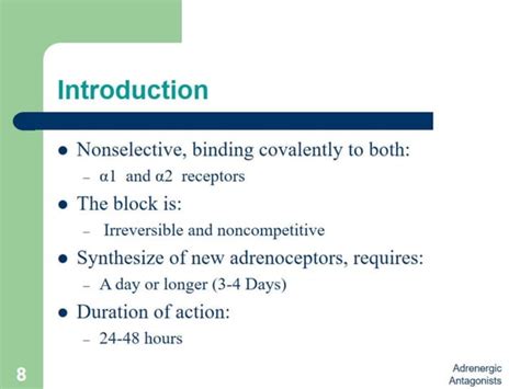 Adrenergic Antagonists Adrenergic Blockers Pharmacology PPT