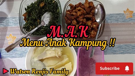 Daun Ubi Gosok Campur Janik Janik Masak Kicap Umbut Sawit Sambal