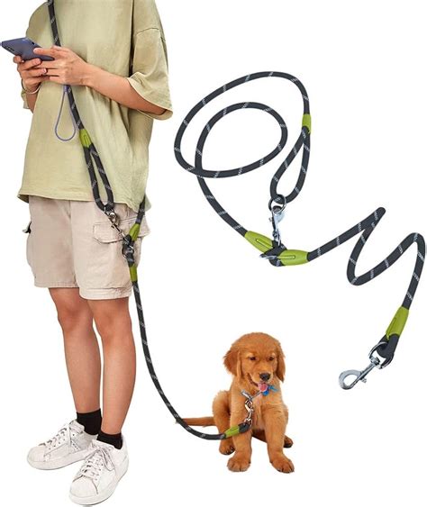 Pawstrip Hands Free Dog Leash Waist And Crossbody Rope With Slip Lead