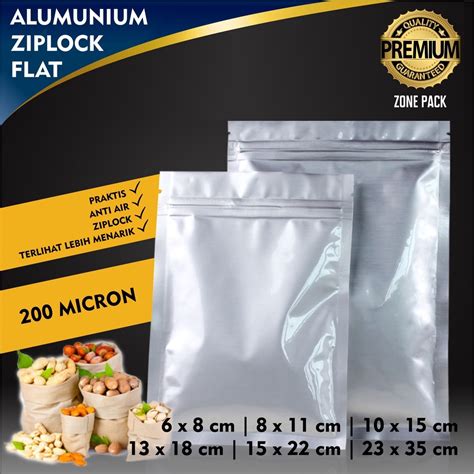 Jual Plastik Klip Aluminium Foil Flat I Sachet Pouch I Plastik Ziplock