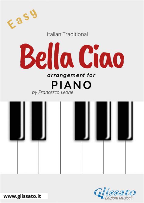 Bella Ciao For Piano By Italian Traditional Sheet Music For Easy Piano