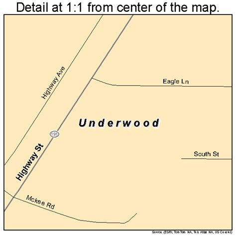 Underwood Iowa Street Map 1979500