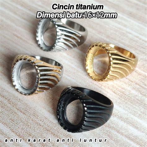 Jual Cincin Emban Ring Titanium T Shopee Indonesia