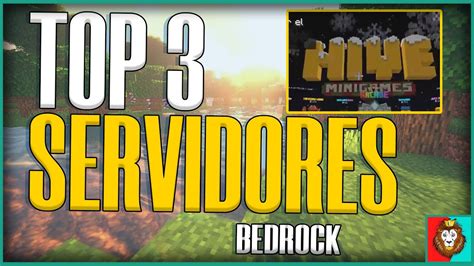 TOP 3 Servidores Para Minecraft Bedrock 1 19 10 YouTube