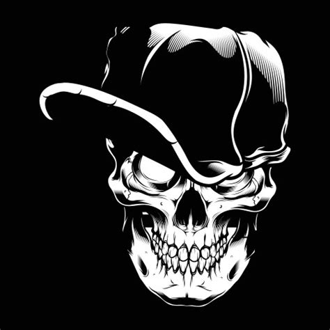 easy skull vector images