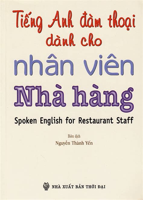 Tải ebook Tiếng Anh Đàm Thoại Dành Cho Nhân Viên Nhà Hàng PDF