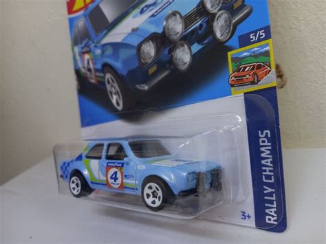 Hot Wheels 70 Ford Escort Rs1600 Hotwheels Rally Champs Diecast Car