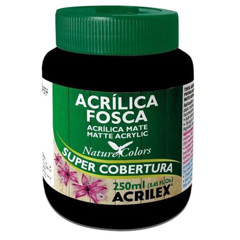 Tinta Acr Lica Fosca Ml Preto Cor Unica Tamanho Ml