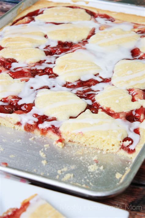 Sheet Pan Cherry Pie Bars Mostly Homemade Mom