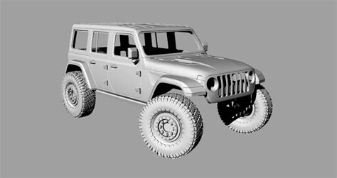 3d Printed Rc Hard Body Jeep Wrangler Jl Scaler 313mm Mst Trx4 Axial By Ilya Kapitonov Pinshape