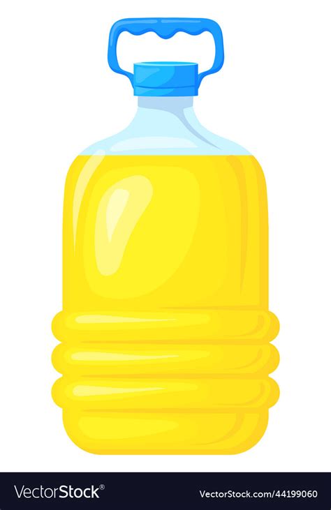 Plastic Oil Container Icon Cartoon Food Canister Vector Image