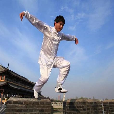 Chinese Kung Fu Suit Tai Chi Clothing Silk Uniform Martial Art Unform