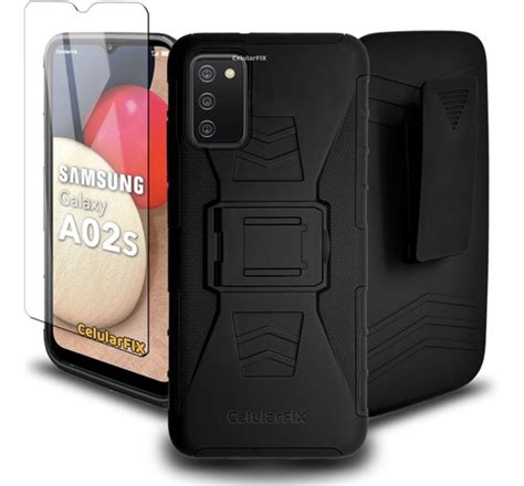 Funda Protector Samsung A02s Uso Rudo Clip C Mica Cristal Envío gratis