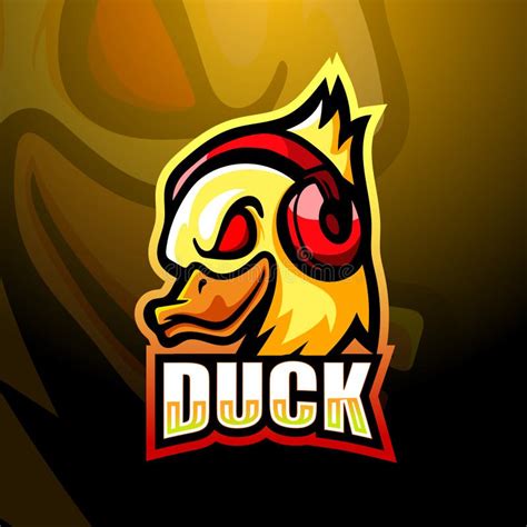 Duck Gaming Mascot Logo Design Vector with Modern Illustration Concept ...