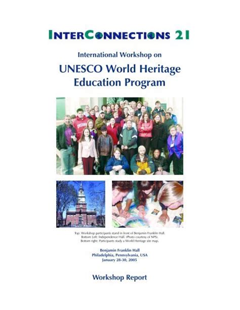 Unesco World Heritage Education Program Interconnections 21