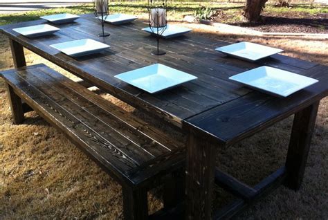 Farmhouse Table And Bench Set