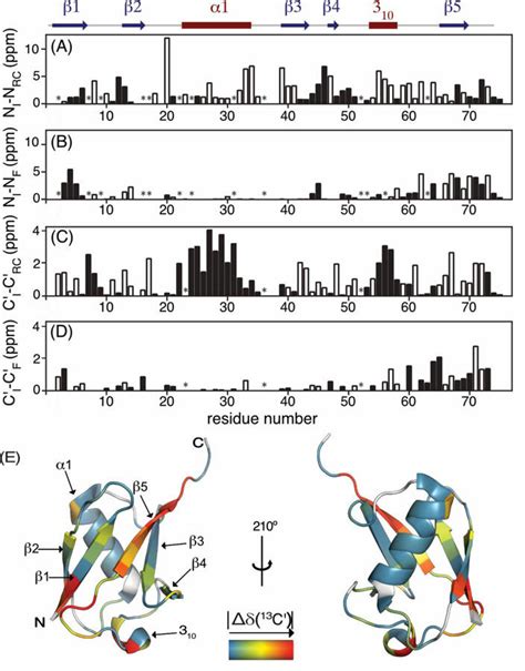 Comparison Of Bar N And C Chemical Shifts Of The Va Ubiquitin