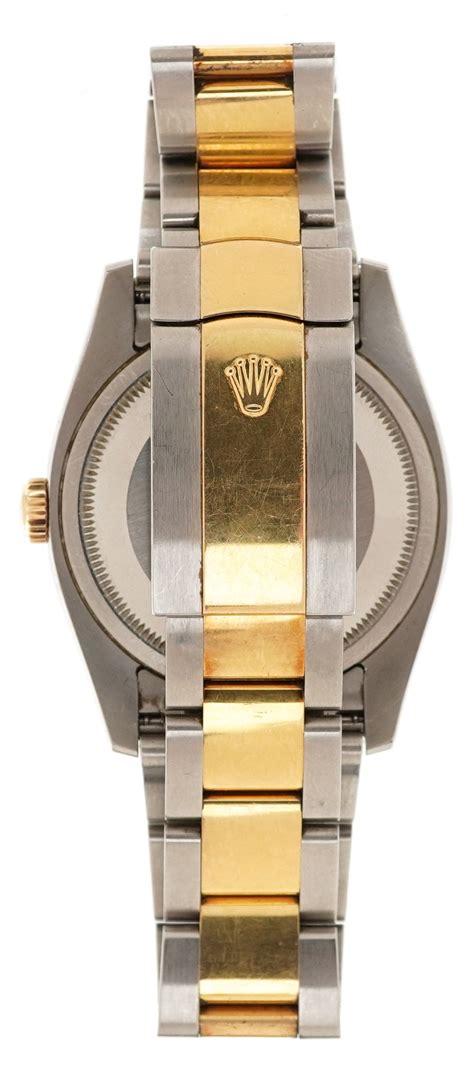 Rolex Gentlemen S Ct Gold And Stainless Steel Rolex Turn O Graph